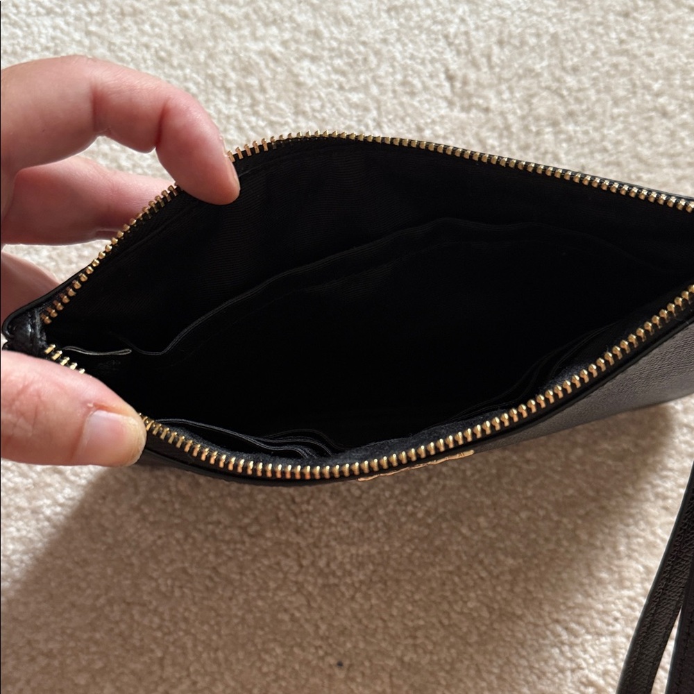 Coach Black Textured Wristlet - Picture 3 of 7